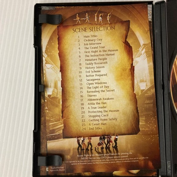 Night at the Museum (DVD, 2009, Widescreen) - Picture 2 of 4